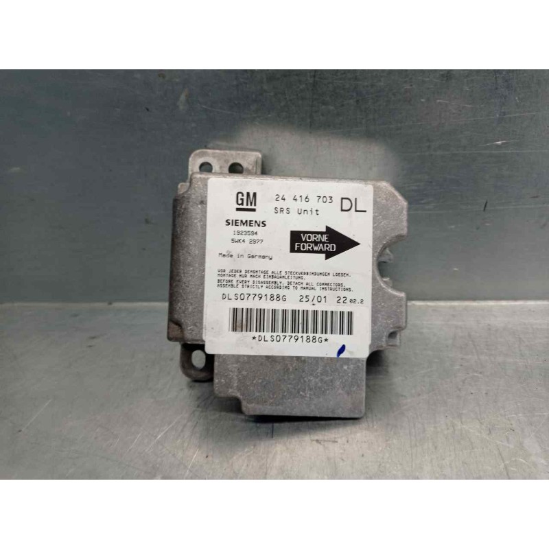 Recambio de centralita airbag para opel astra g berlina 2.0 dti referencia OEM IAM 24416703 5WK42977 SIEMENS