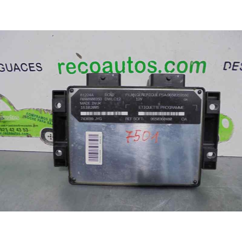 Recambio de centralita motor uce para peugeot partner (s2) 1.9 diesel referencia OEM IAM 9650360480 9650359580 