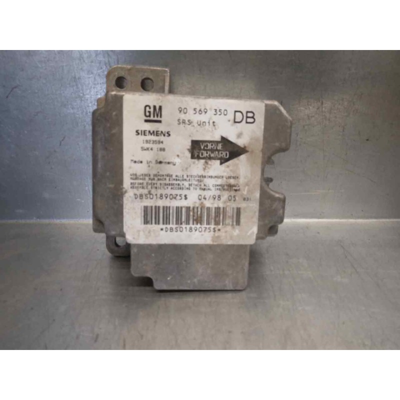 Recambio de centralita airbag para opel vectra b berlina 2.0 dti referencia OEM IAM 90569350 5WK4188 SIEMENS