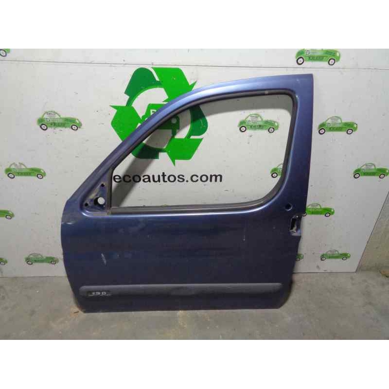 Recambio de puerta delantera izquierda para citroen berlingo 1.9 diesel referencia OEM IAM  AZUL 5 PUERTAS