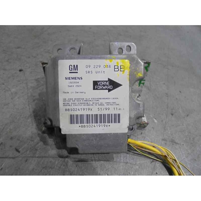 Recambio de centralita airbag para opel corsa b city referencia OEM IAM 09229038 5WK42924 SIEMENS