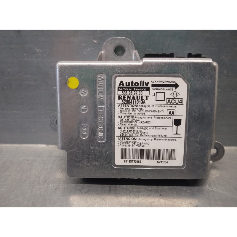 Recambio de centralita airbag para renault scenic ii 1.9 dci diesel referencia OEM IAM 8200411013 603989700 AUTOLIV