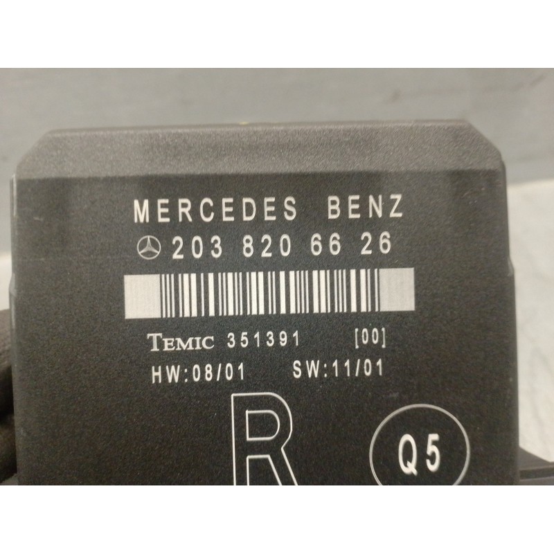 Recambio de centralita cierre para mercedes clase c (w203) berlina 2.7 cdi 20v cat referencia OEM IAM 2038206626 351391 TEMIC