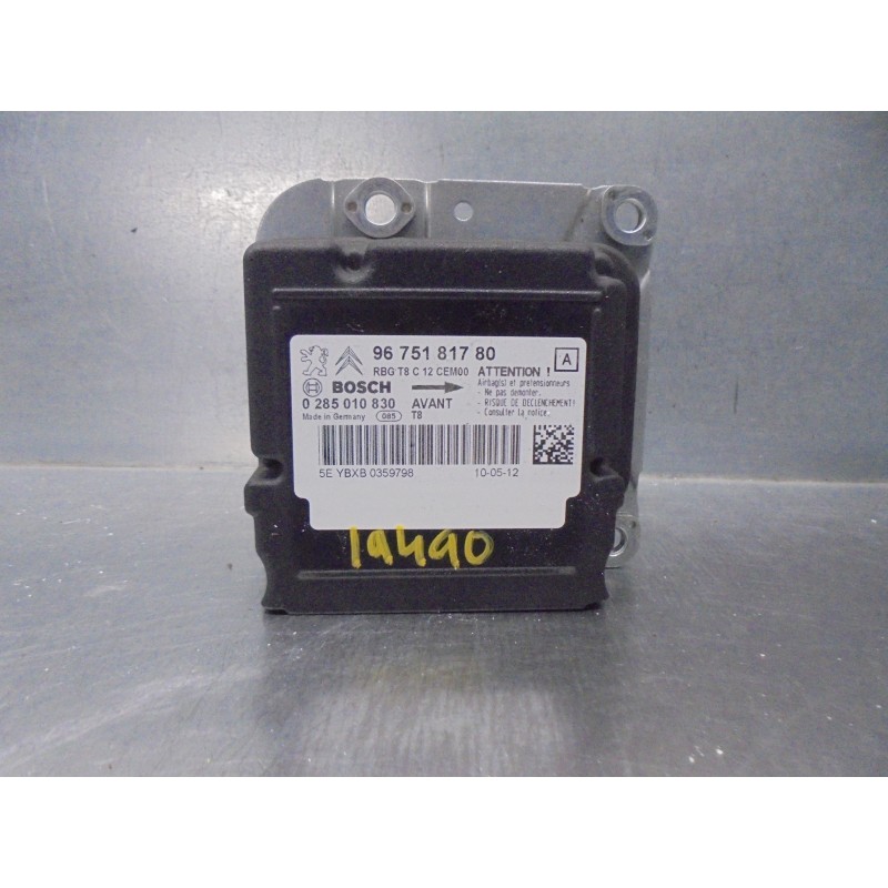 Recambio de centralita airbag para peugeot 5008 1.6 hdi fap referencia OEM IAM 9675181780 0285010830 BOSCH