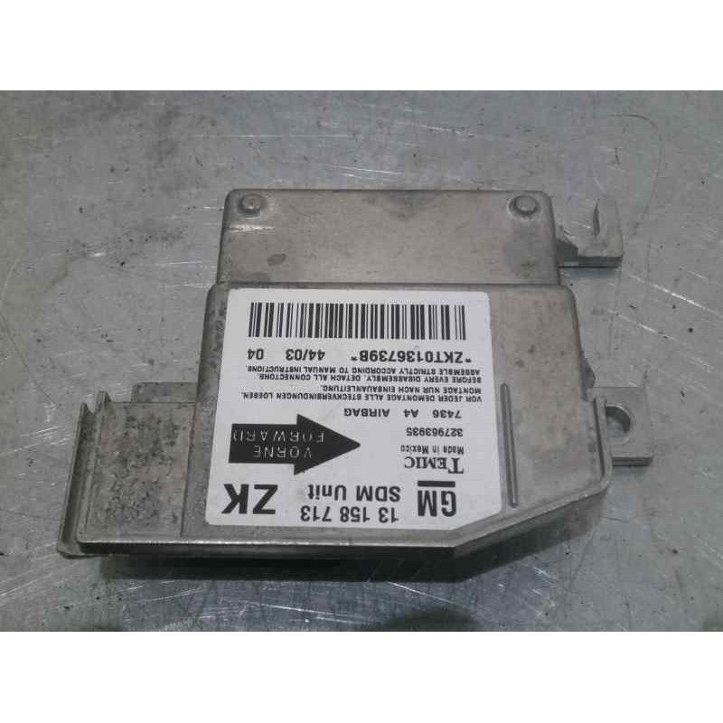 Recambio de centralita airbag para opel meriva 1.7 16v cdti referencia OEM IAM 13158713 327963935 TEMIC