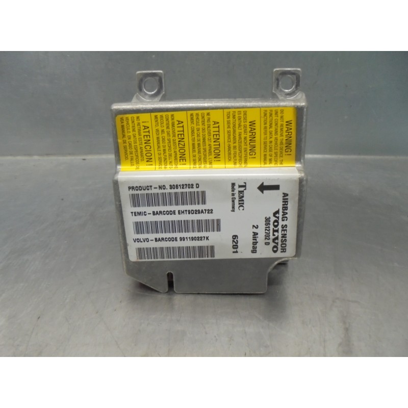 Recambio de centralita airbag para volvo s40 berlina 1.6 cat referencia OEM IAM 30612702  