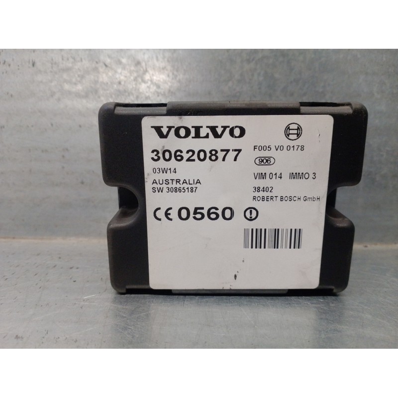 Recambio de centralita inmovilizador para volvo v40 familiar 1.9 diesel cat referencia OEM IAM 30620877 F005V00178 BOSCH