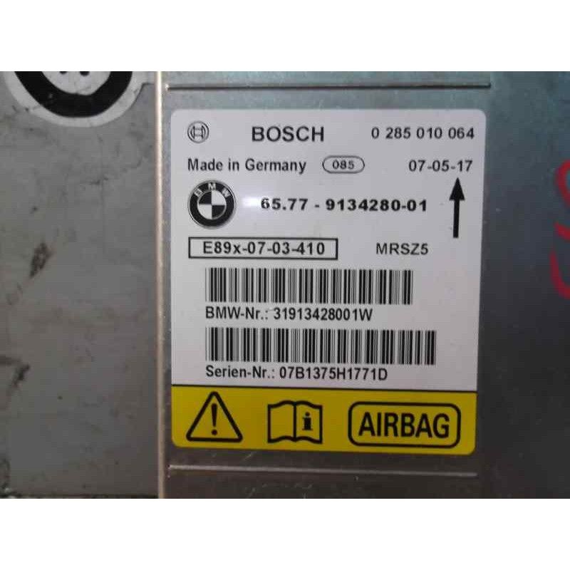 Recambio de centralita airbag para bmw serie 3 berlina (e90) 320d referencia OEM IAM 6577913428001 0285010064 BOSCH