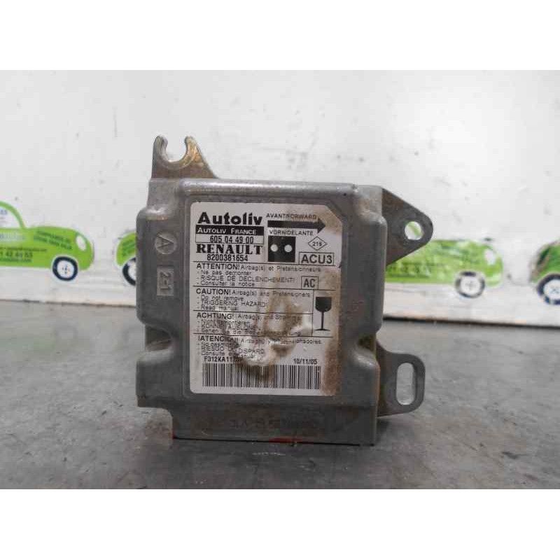 Recambio de centralita airbag para renault kangoo (f/kc0) 1.5 dci diesel referencia OEM IAM 8200381654 605049900 AUTOLIV