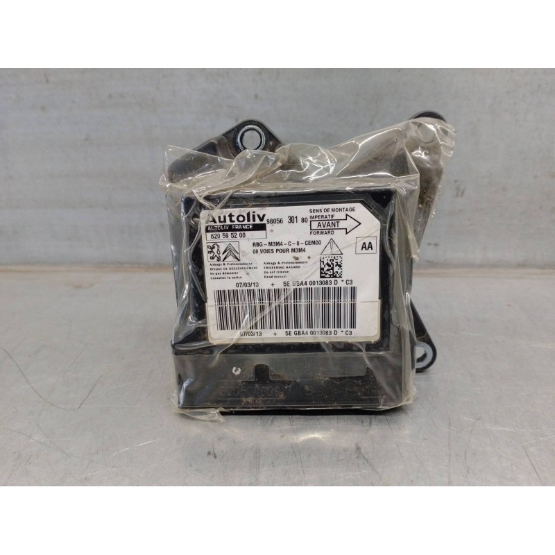 Recambio de centralita airbag para citroen c-elysée 1.6 hdi fap referencia OEM IAM 9805630180 620595200 AUTOLIV