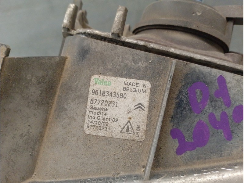 Recambio de faro antiniebla izquierdo para citroen saxo 1.5 diesel referencia OEM IAM 9618343580 67720231 VALEO