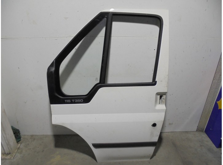 Recambio de puerta delantera izquierda para ford transit caja abierta ´06 2.4 tdci cat referencia OEM IAM 4703954 BLANCA 2 PUERT