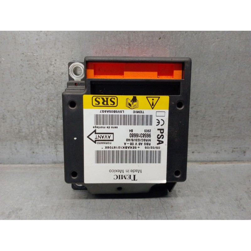Recambio de centralita airbag para citroën c3 1.6 16v hdi fap referencia OEM IAM 9658316680 TEMIC L5V5B05A8G7