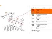 Recambio de portaequipajes para jeep gr. cherokee (wh) 3.0 crd cat referencia OEM IAM 55394217AD 55394217AC 55394216AD