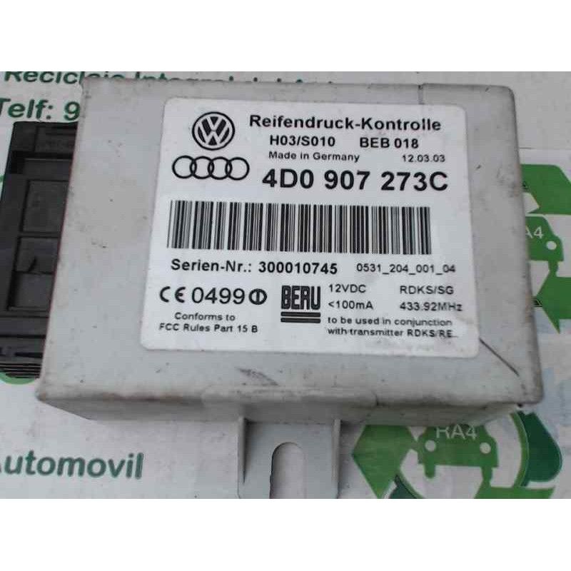 Recambio de centralita para audi a6 berlina (4b2) 2.4 quattro referencia OEM IAM 4D0907273C  