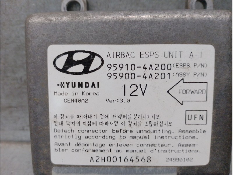 Recambio de centralita airbag para hyundai h 1 2.5 diesel referencia OEM IAM 959104A200 959104A200 