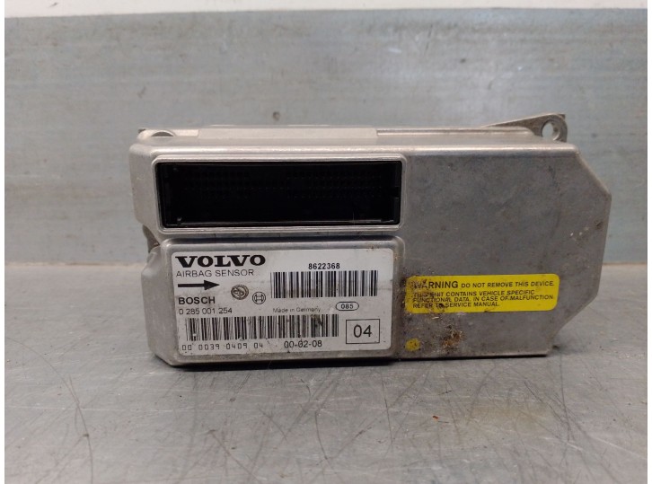 Replacement airbag ECU for Volvo S80 I (184) 2.4 OEM IAM reference 8622368 0285001254 BOSCH