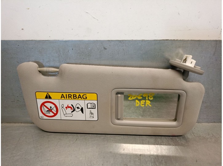 Recambio de parasol derecho para lexus is 2.5 16v cat (híbrido) referencia OEM IAM 7431053640B0 7431053640B0 