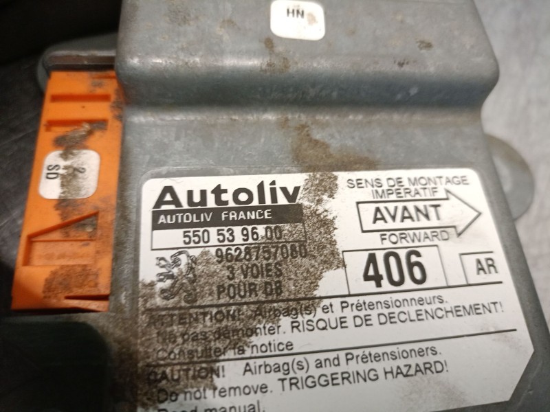 Recambio de centralita airbag para peugeot 406 (8b) 2.1 td 12v referencia OEM IAM 9628757080  550539600 AUTOLIV