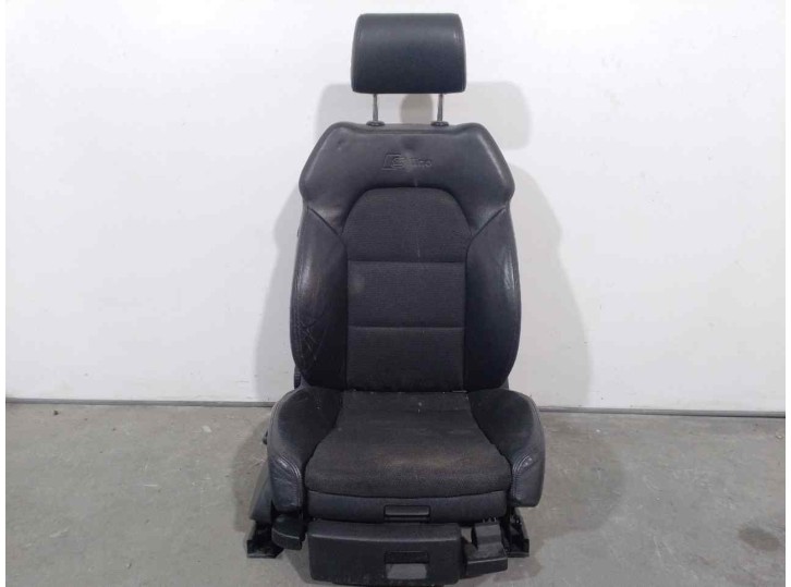 Replacement front right seat for Audi A6 C6 (4F2) 3.0 TDI Quattro OEM IAM reference 4F0881405AJ BLACK LEATHER AND FABRIC 4 