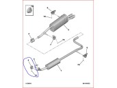 Recambio de tubo escape completo para ds ds 3 / ds 3 crossback (ur_, uc_, uj_) 1.2 puretech 130 referencia OEM IAM 743251 SOPORT