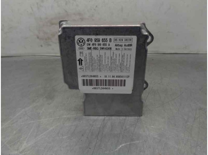 Replacement airbag control unit for Audi A6 Saloon (4F2) 2.4 V6 24V CAT (BDW) OEM IAM reference 4F0959655B 5WK43416 