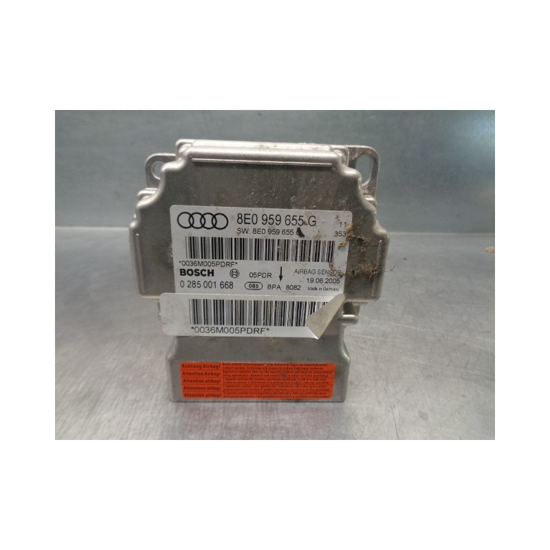 Recambio de centralita airbag para audi a4 avant (8e) 2.0 tdi referencia OEM IAM 8E0959655G 0285001668 BOSCH