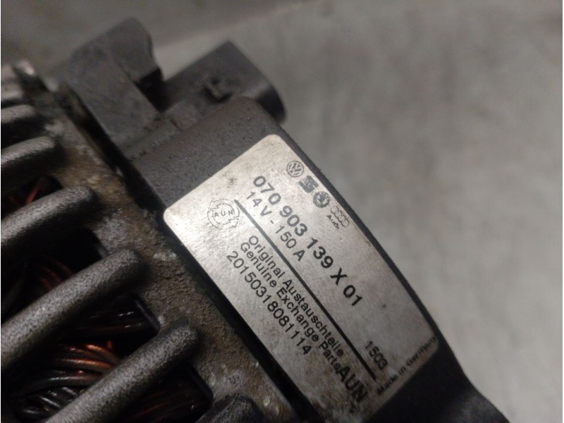 Recambio de alternador para volkswagen touareg (7la) 2.5 tdi dpf referencia OEM IAM 070903139X01 070903139 