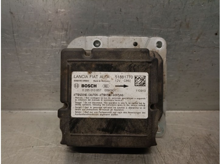 Recambio de centralita airbag para fiat doblo cargo (263_) 1.3 d multijet referencia OEM IAM 51881770 0285010857 BOSCH
