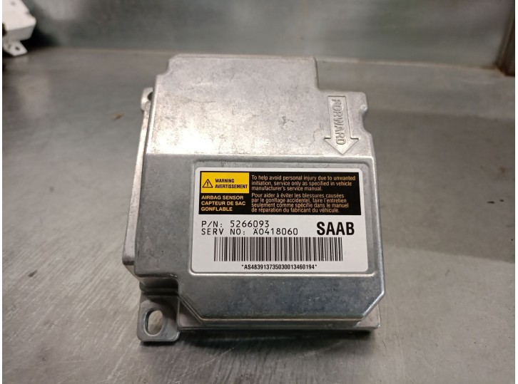 Replacement of airbag control unit for Saab 9-5 (YS3E) 3.0 TiD OEM IAM reference 5266093 A0418060