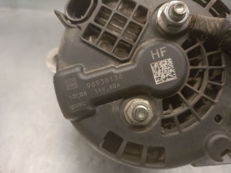 Recambio de alternador para chevrolet aveo / kalos hatchback (t250, t255) 1.2 referencia OEM IAM 96936136  DAC