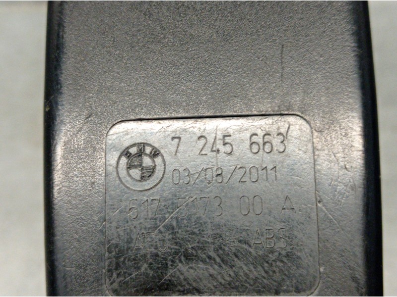 Recambio de enganche cinturon para bmw x1 (e84) xdrive 20 d referencia OEM IAM 7245663  TRASERO DERECCHO - 5 PUERTAS