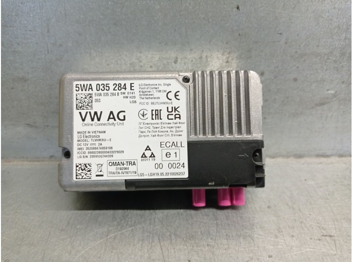 Recambio de modulo electronico para seat ibiza (kj1) referencia OEM IAM 5WA035284E 