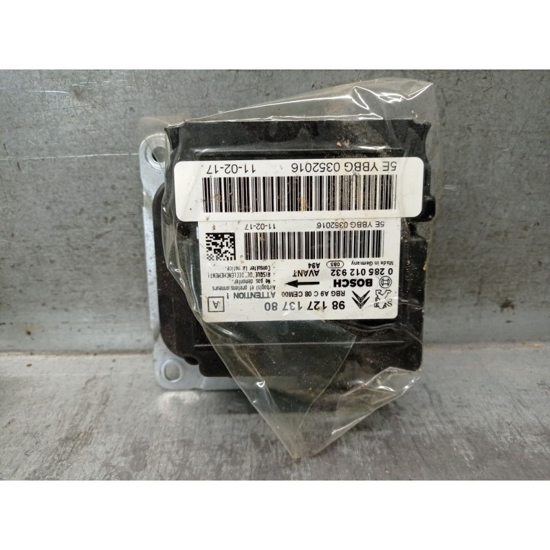 Recambio de centralita airbag para peugeot 2008 i (cu_) 1.2 thp 110 / puretech 110 referencia OEM IAM 9812713780  0285012932 BOS