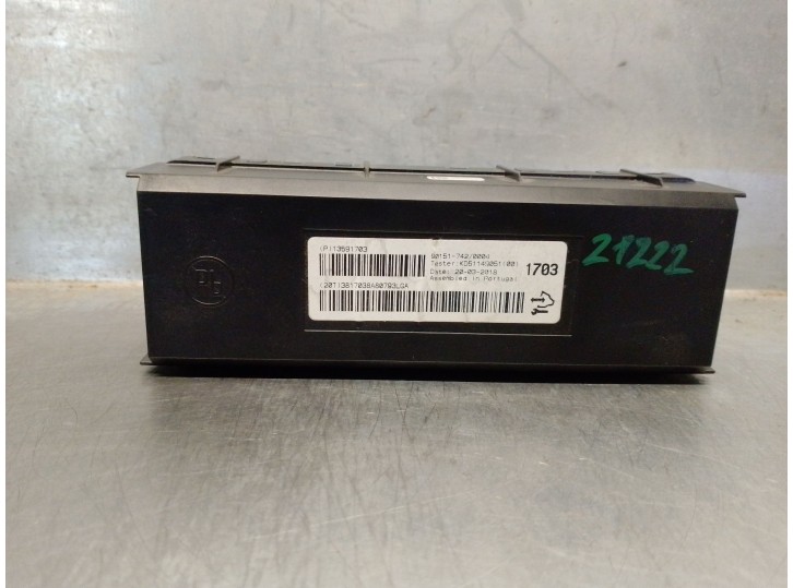 Replacement electronic module for Opel Zafira Tourer C (P12) 1.4 (75) OEM IAM reference 13591703 