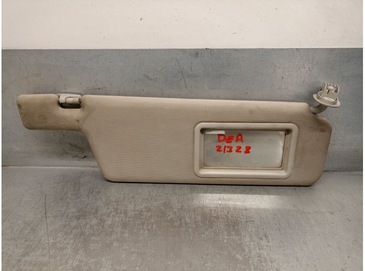 Replacement right sun visor for Seat Inca (6K9) 1.9 SDi OEM IAM reference 6K1857552G 6K1857552G 