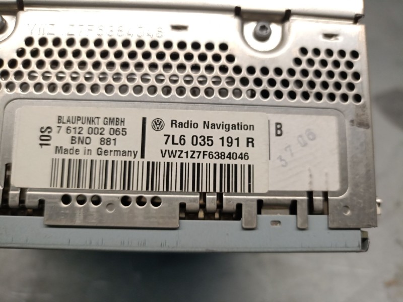 Recambio de sistema audio / radio cd para volkswagen touareg (7la) 2.5 tdi dpf referencia OEM IAM 7L6035191R  