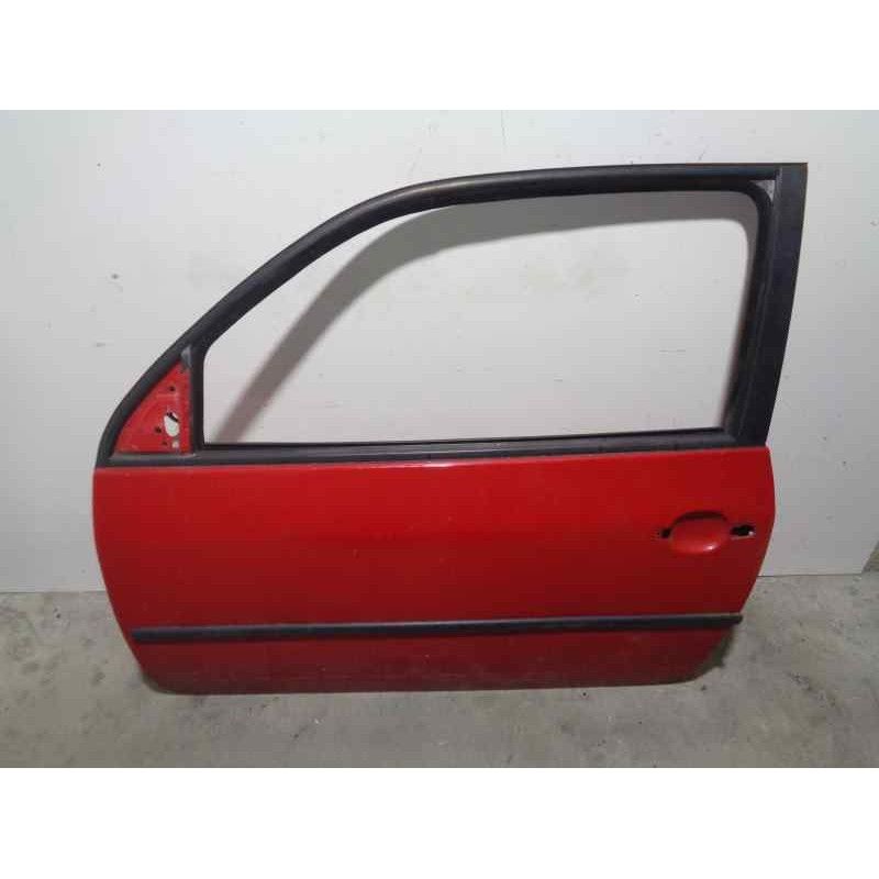 Recambio de puerta delantera izquierda para seat arosa (6h1) 1.4 referencia OEM IAM 6X3831051AJ ROJA 3 PUERTAS