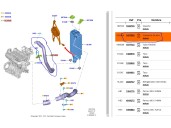 Recambio de tubo para ford focus iv (hn) 1.0 ecoboost referencia OEM IAM CV616C646AC 1827902 