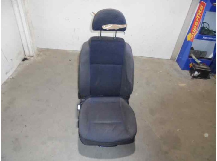 Recambio de asiento delantero izquierdo para chevrolet kalos 1.2 cat referencia OEM IAM TELA GRIS Y AZUL 5 PUERTAS