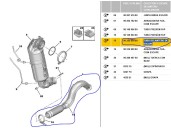 Recambio de tubo escape delantero para peugeot 208 ii (ub_, up_, uw_, uj_) 1.2 puretech 100 referencia OEM IAM 9822265880 982226