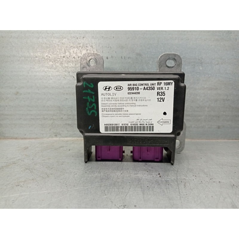 Recambio de centralita airbag para kia carens iv 1.6 gdi referencia OEM IAM 95910A4350  632444200 AUTOLIV