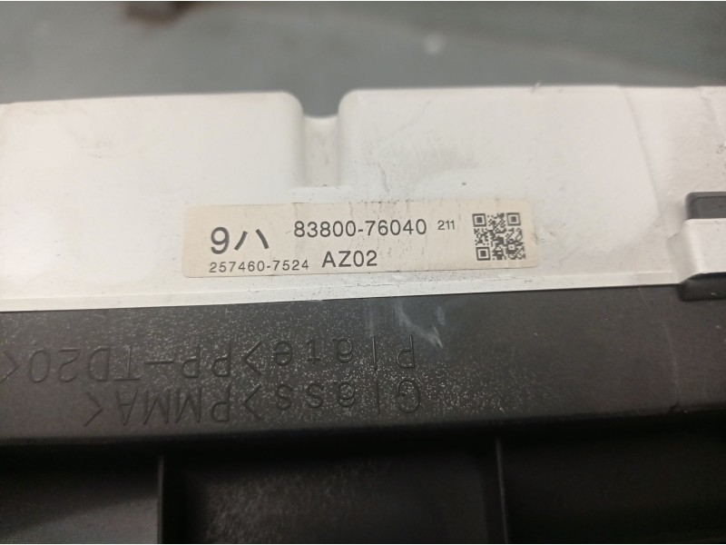 Recambio de cuadro instrumentos para lexus ct (zwa10_) 200h (zwa10_) referencia OEM IAM 8380076040 8380076040 2574607524