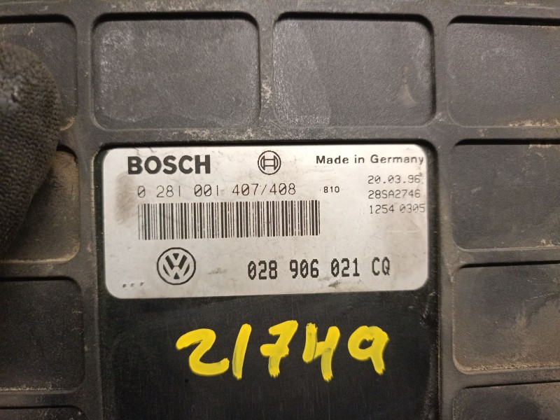 Recambio de centralita motor uce para seat inca (6k9) 1.9 d referencia OEM IAM 028906021CQ  0281001407 BOSCH