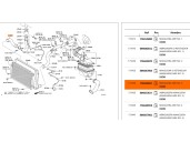 Recambio de tubo intercooler para toyota avensis sedán (_t25_) 2.2 d-4d (adt251_) referencia OEM IAM 1734326021 1734326021 