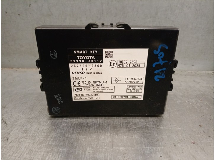 Replacement central locking control unit for Lexus GS (_S19_) 450h (GRS191_, GWS191_) OEM IAM reference 8999030112 2325002860 DE
