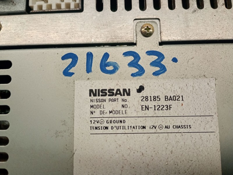 Recambio de sistema audio / radio cd para nissan primera (p12) 1.9 dci referencia OEM IAM 28185BA021  