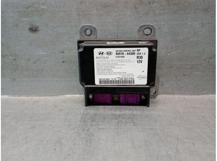 Recambio de centralita airbag para kia carens iv 1.7 crdi referencia OEM IAM 95910A4300 6189156900 AUTOLIV