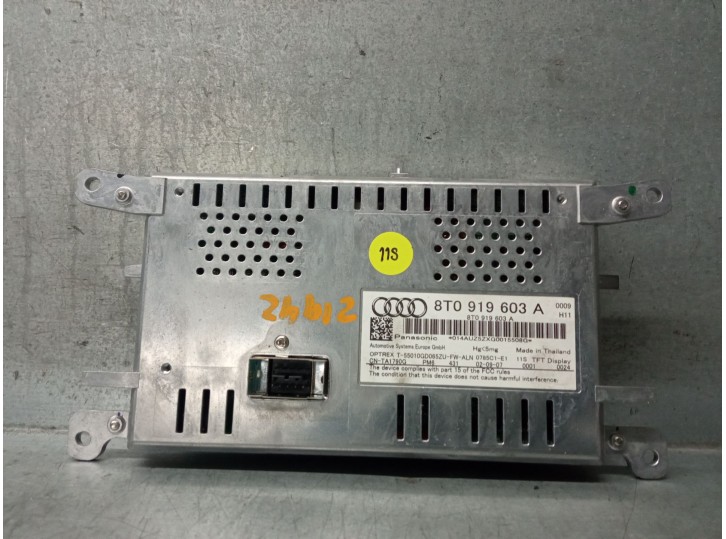Recambio de pantalla multifuncion para audi a4 b8 (8k2) 2.0 tdi referencia OEM IAM 8T0919603A 