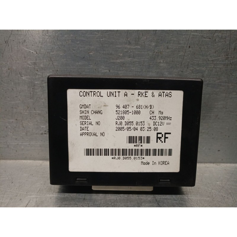 Recambio de modulo electronico para chevrolet lacetti (j200) 1.6 referencia OEM IAM 96407681  